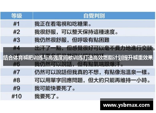 结合体育减肥训练与高强度间歇训练打造高效燃脂计划提升减重效果